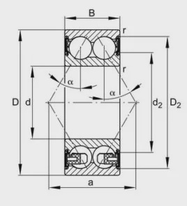 Подшипники серии 38.. (2Z, 2RS)