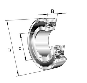 Серия 22..-2RS (контактные уплотнения)