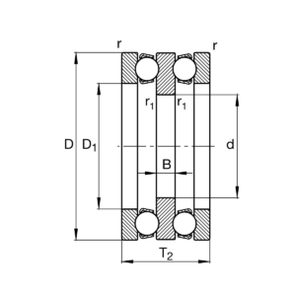 Двусторонние (двойные) упорные шариковые подшипники