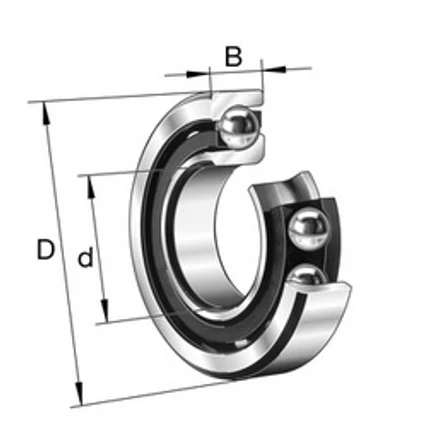 Однорядный радиально-упорный шариковый подшипник