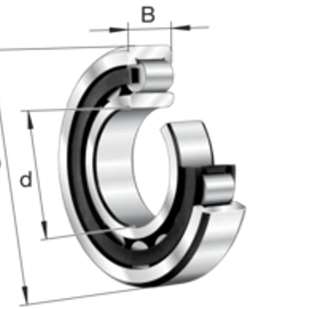 Однорядный цилиндрический роликовый подшипник