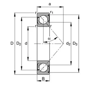 Подшипники серии 72..-2RS