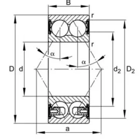 Подшипники серии 38.. (2Z, 2RS)